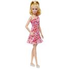 Boneca Barbie Fashionistas Loira Vestido Floral Mattel