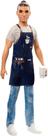 Boneca Barbie Ken Barista Broad com avental de café e xícara de café Boneca Barbie Ken Barista Broad com avental de café e xícara de café