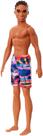 Boneca Barbie Ken Beach vestindo traje de banho tropical para crianças de 3 a 7 anos
