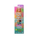 Boneca Barbie Loira Loves The Ocean Vestido Listrado HLP92 Mattel Boneca Barbie Loira Loves The Ocean Vestido Listrado HLP92 Mattel