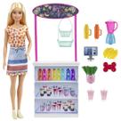 Boneca Barbie Mattel Com Cenário Conjunto De Sucos Tropicais Infantil