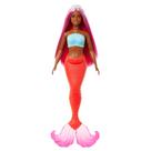 Boneca Barbie Mermaid com cabelo e bandana magenta Fantasy Boneca Barbie Mermaid com cabelo e bandana magenta Fantasy