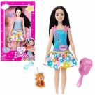 Boneca Barbie Minha Primeira Barbie e Pets 3+ HLL18 Mattel
