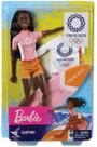 Boneca Barbie Negra Esportes Surf Surfista Olimpíadas Tokyo 2020 Made To Move Articulada - Mattel