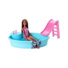 Boneca barbie negra piscina chique com boneca - mattel ghl92