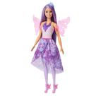 Boneca Barbie parece fada e sereia com 8 peças Mattel