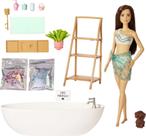 Boneca Barbie Playset com banheira, sabonete de confete e acessórios