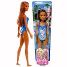 Boneca Barbie Praia Maiô Azul Com Flores Fashionista Mattel