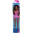 Boneca Barbie Praia Maiô Roxo Mattel