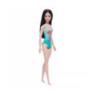 Boneca barbie praia oriental com maio verde água - mattel hxx51/dwj99