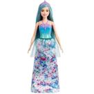 Boneca Barbie Princesas Cabelo Azul Mattel HGR13