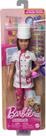 Boneca Barbie Profissões Chefe Confeiteira, corpo Petite, Morena com Acessórios