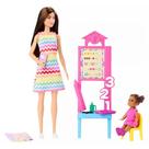 Boneca Barbie Profissões Professora com Acessórios Cabelo Castanho JCR71 JCR76 - Mattel