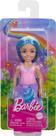 Boneca Barbie Royal Chelsea com cabelo azul com saia removível