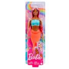 Boneca Barbie Sereia Cauda Laranja Fluorescente HRR02 HRR04 - Mattel