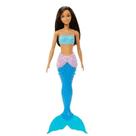 Boneca Barbie Sereia Morena com Cauda Azul Mattel Boneca Barbie Sereia Morena com Cauda Azul Mattel