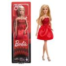 Boneca Barbie Vestido Vermelho 80 Anos Mattel JGD25