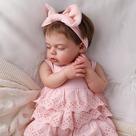 Boneca Bebê BABESIDE 51 cm Recém-Nascida Realista Dormindo