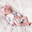 Boneca bebê BABESIDE Rosalie 51 cm articulada recém-nascida menina