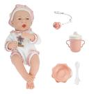 Boneca Bebê Baby Real Flofy Com Acessórios Chupeta Menina