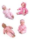 Boneca bebê coleção c/ sons e acessórios - divertoys