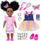 Boneca Bebê Ecore Fun 37 cm Negra com 12 Acessórios