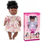 Boneca Bebê Florinha Negra Cabelo Cacheado Princesa Adijomar Boneca Bebê Florinha Negra Cabelo Cacheado Princesa Adijomar