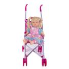 Boneca Bebê Judy Salão de Beleza Com Carrinho Passeio Rosa Boneca Bebê Judy Salão de Beleza Com Carrinho Passeio Rosa