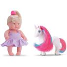 Boneca Bebê Little Bee Com Unicórnio - Bee Toys