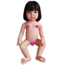 Boneca Bebê Mamãe Reborn Cílios de verdade + Chupeta de Imã