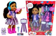 Boneca Bebê Menina Baby Little Mommy Com Cabelo Morena - Quando Eu Crescer Quero Ser Artista Musical - Com Acessórios Da Profissão - Mattel