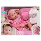 Boneca Bebê New born faz xixi com Acessórios Diver Toys - 7898639380463 Boneca Bebê New born faz xixi com Acessórios Diver Toys - 7898639380463