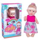 Boneca Bebe Que fala Nolly Fala 60 Frases Fofas 31Cm Estilo Reborn