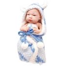 Boneca Bebê Realista Baby So Lovely Médio 32cm com Manta Azul 242-3 - Dorémi Boneca Bebê Realista Baby So Lovely Médio 32cm com Manta Azul 242-3 - Dorémi