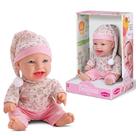 Boneca Bebê Realista de Vinil Soninho Toca Pijama Estampados Bambola na Caixa Original