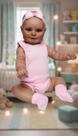 Boneca Bebê Realista Negra 56cm Silicone