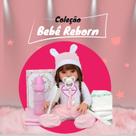 Boneca Bebê Reborn 100% Silicone Sonho de Amor 13 Itens