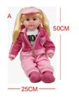 Boneca Bebe Reborn 50cm Vinil Realistico para Coleção Doll