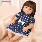 Boneca Bebê Reborn 52cm Vinil Siliconado Com Enxoval Kit