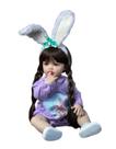 Boneca Bebe Reborn 55cm Coelho Lilás Lançamento
