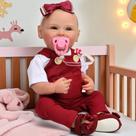 Boneca Bebê Reborn Alice Corpo de Silicone Traços Reais - Mundo Kids