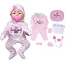 Boneca Bebê Reborn Bolsa Mamãe Reborn Enxoval Completo
