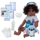 Boneca Bebê Reborn Cabelo Cacheado Fofa Pelúcia Kit Itens Boneca Bebê Reborn Cabelo Cacheado Fofa Pelúcia Kit Itens