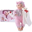 Boneca Bebê Reborn Com Travesseirinho e Mantinha de Ninar