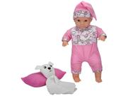 Boneca Bebê Reborn Com Travesseirinho e Mantinha de Ninar