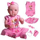 Boneca Bebê Reborn Corpo de Silicone Realista 45cm Ana - Mundo Kids