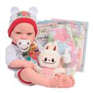 Boneca Bebê Reborn De Silicone Pode Banho Com Kit Itens