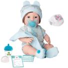 Boneca Bebe Reborn Diver New Born Menino Premium Mamadeira Chupeta com Led +
