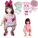 Boneca Bebe Reborn Enxoval Completo Presente Menina