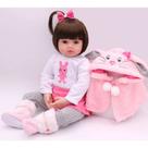 Boneca Bebê Reborn Gaby Corpo Inteiro Silicone P/ Dar Banho
